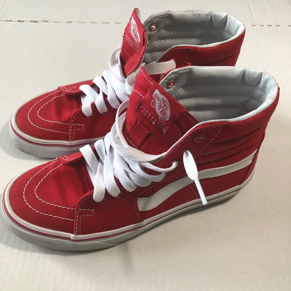 Vans SK8-Hi Canvas Racing read True White